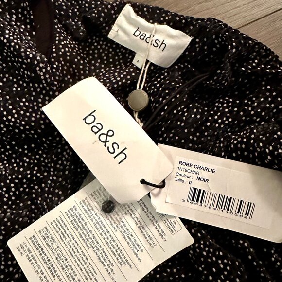 Ba&sh Charlie Stunning Special Occasion Black Tie Evening Gown Slit Sexy - Picture 8 of 8